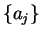 $\{a_j\}$