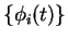 $\{\phi_i(t)\}$