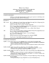 Resume Page 1