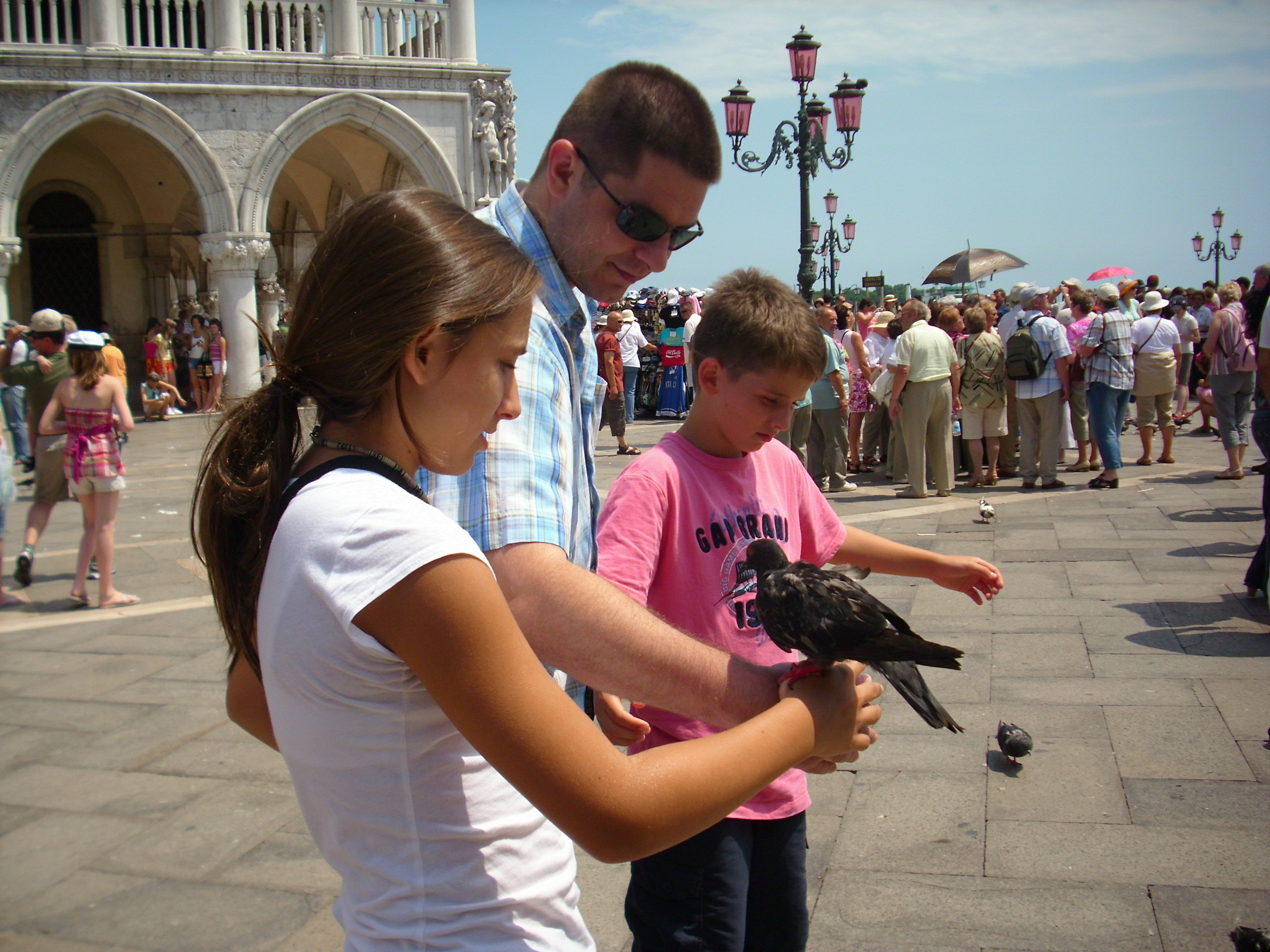 My kids with my brother (Venice, Italy, 2008)